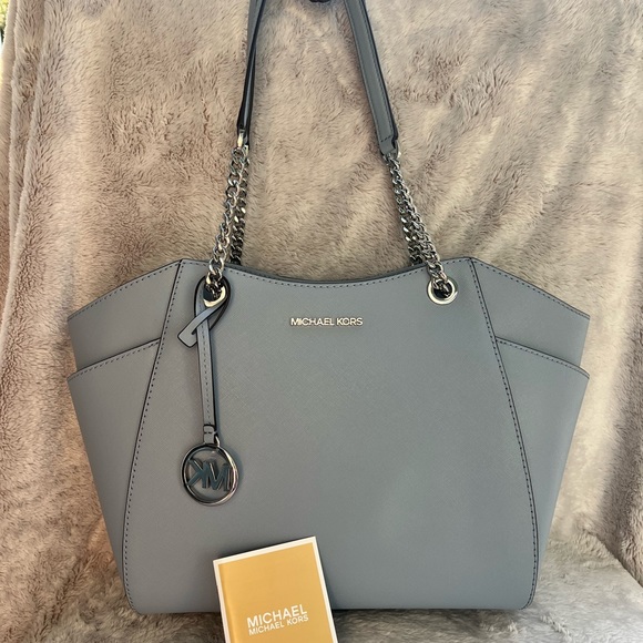 NWT Michael Kors Women's Jet Set Travel Large Chain Shoulder Bag - Picture 3 of 10